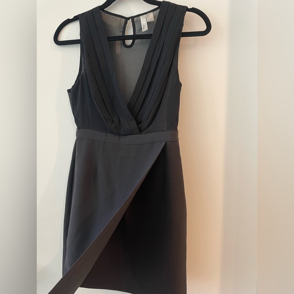 Black Mini Dress - Sheer Top - Picture 2 of 2